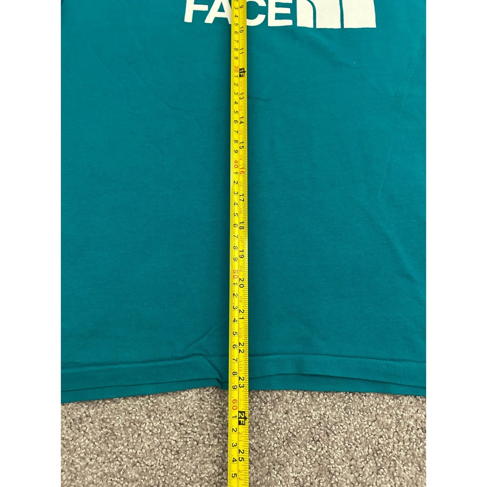 The North Face T-Shirt Womens Medium Teal Excellent Half Dome Logo Crew Neck - Picture 6 of 8